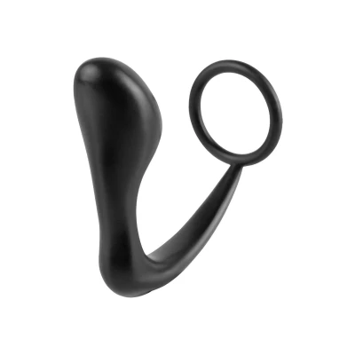 Pierścień erekcyjny z wtykiem Ass-Gasm® - silikon, opóźnienie wytrysku, stymulacja prostaty