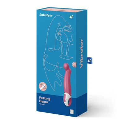 Wibrator - Satisfyer Petting Hippo, 12 trybów wibracji, wodoodporny, 22.9 cm