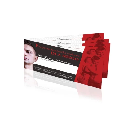 Książeczka erotyczna z czekami dla Niego - Grajmy Razem, 12 zadań, wysoka jakość