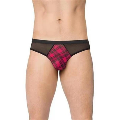 Stringi męskie SOFTLINE COLLECTION 4524 - różowe, XL, komfortowe, nowoczesne