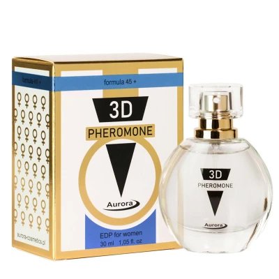 Woda perfumowana - Feromony 3D dla kobiet 45+, 30 ml, elegancki zapach z nutami kwiatowymi