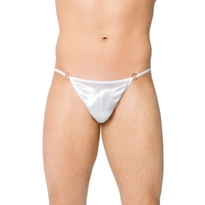Stringi męskie SOFTLINE COLLECTION 4420 - biały, S/L, zmysłowy styl, elastyczny materiał
