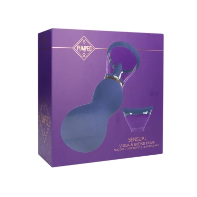 Pompka do piersi i sromu SENSUAL - silikony, 5 trybów ssania, 2 silniki F1