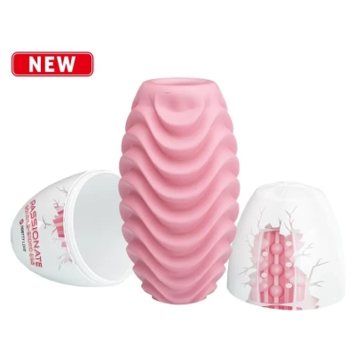Masturbator podwójny PRETTY LOVE - rozciągliwy TPR, wodoodporny, różowy