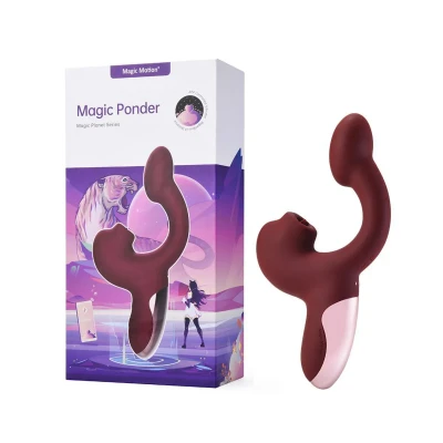 Wibrator z funkcją lizania Magic Motion Ponder — 2 silniki, 10 trybów lizania, app control