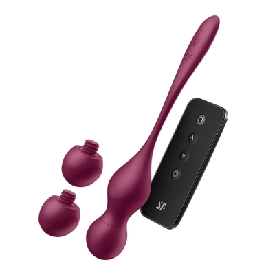 Kule miłości Satisfyer Love Birds Vary, silikon, zdalne sterowanie, 3 obciążniki