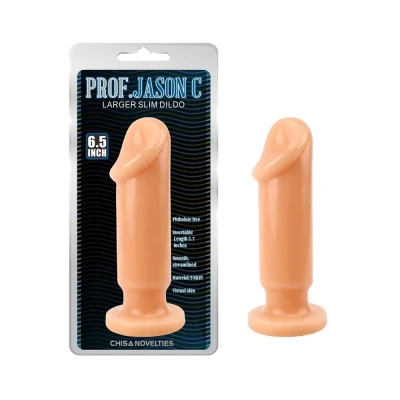 Dildo analne T-Skin, Large, 4.8 cm szerokości, 16.5 cm długości, wibrujące