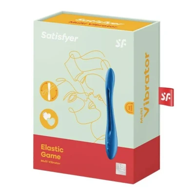 Wibrator wielofunkcyjny Satisfyer Elastic Game, silikonowy, 2 silniki, wodoodporny