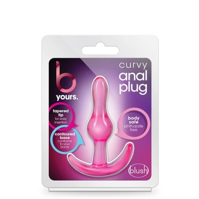 Analny korek B Yours Curvy, TPE, ergonomiczny kształt, długość 8,9 cm