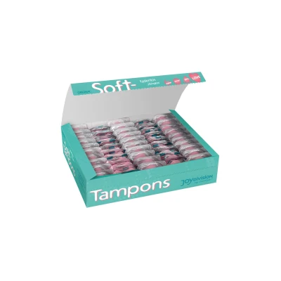 Tampony mini Soft-Tampons, 50 sztuk, komfort materiału, maks. zużycie 8h