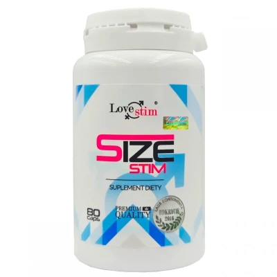 Suplement diety - SIZE STIM 80 kaps - powiększenie, poprawa libido, wzmocniona erekcja