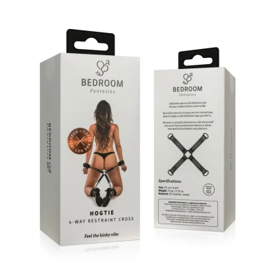 Krzyżak do krępowania, Bedroom Fantasies, skóra syntetyczna, metalowe zapięcia