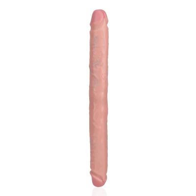 Dildo RealRock 14" z PVC, podwójne, realistyczne żyły, miękka struktura