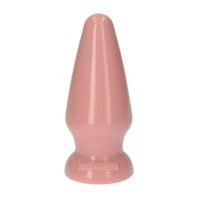 Wtyczka analna Italian Cock 6,5" PVC, naturalna biała skóra, wodoodporna