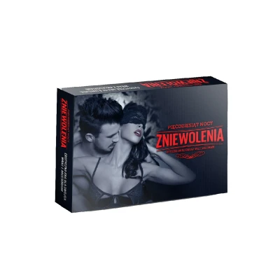 Gra erotyczna dla par "50 Nocy Zniewolenia" z akcesoriami, dla niezapomnianych chwil