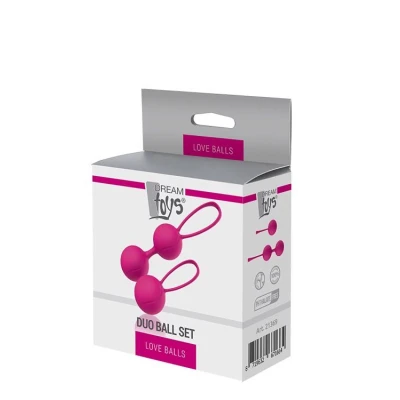 Kulki dopochwowe silikonowe, 3,4 cm, ergonomiczne, do treningu mięśni Kegla