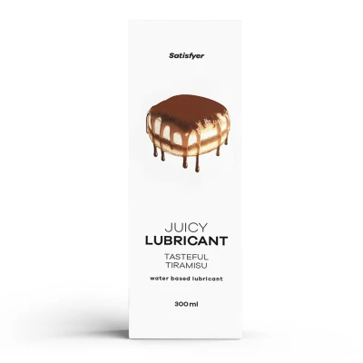 Lubrykant wodooporny Satisfyer 300 ml o smaku Tiramisu, jedwabisty, bez lepkości