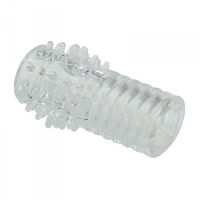 Nakładka stymulująca na penisa TPE, 2.7 cm, 10 cm długości, bez ftalanów