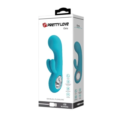 Wibrator do punktu G PRETTY LOVE - CHRIS, 7 wibracji, silikon, wodoodporny