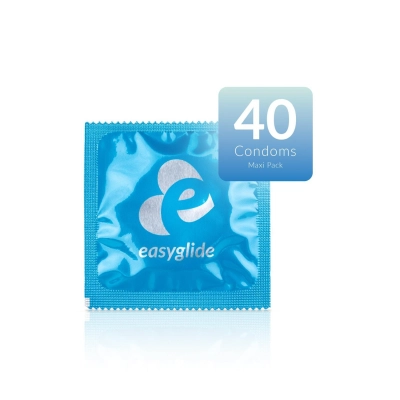 Prezerwatywy EasyGlide Natural – 40 szt., gładkie, anatomiczne, ultraczułe