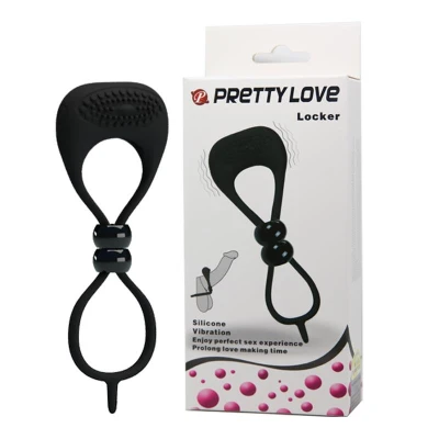 Pierścień wibracyjny PRETTY LOVE - SILIKON/ABS, 5 cm, intensywne stymulacje
