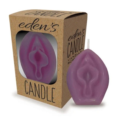 Świeca ozdobna - Eden's Candles, zapach wanilii, kształt artystyczny, 3 cale