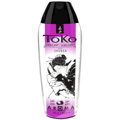 Lubrykant na bazie wody Toko Aroma Litchee - wegetariański, bezsmakowy, 165 ml