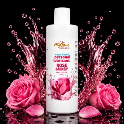 Żel intymny i do masażu MyLove Aroma Series 2w1, róża, 300 ml