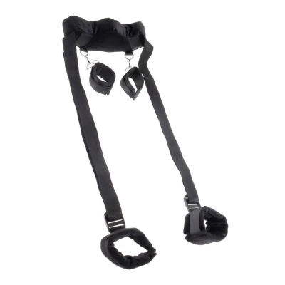 Uchwyt do pozycji z kajdankami FETISH FANTASY SERIES, regulowane paski, metal/nylon