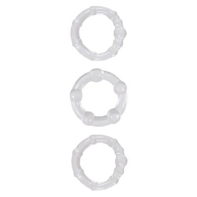 Pierścienie erekcyjne TPE - Zestaw 3 sztuki, wodoodporne, różne rozmiary