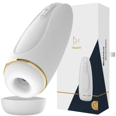 Masturbator Nappex™ Branco - 29 trybów stymulacji, bezprzewodowy, ładowanie USB