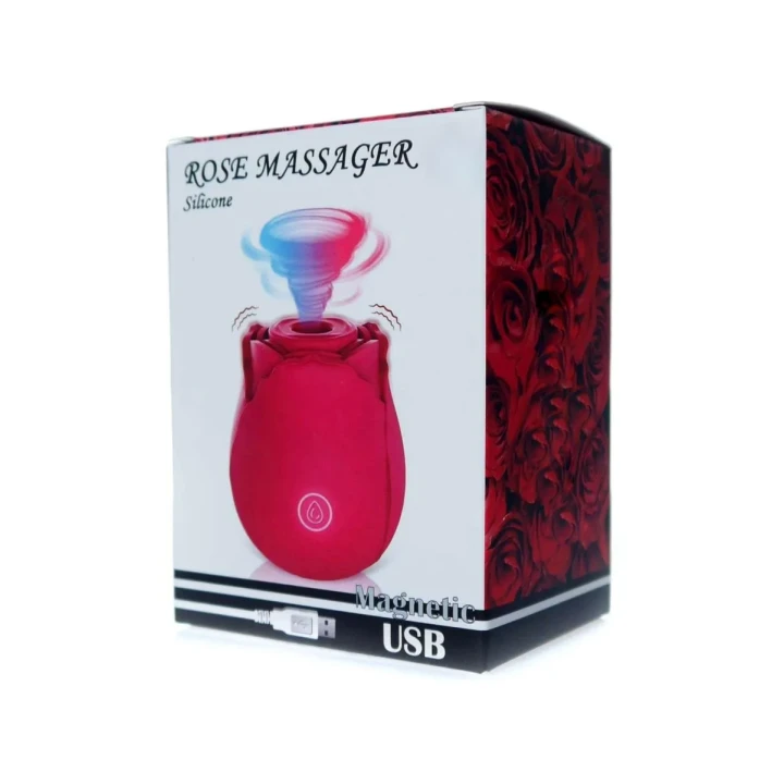 Stymulator łechtaczki USB, Silikonowy, 10 funkcji wibracji, Wodoodporny