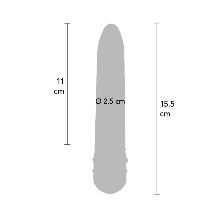 Wibrator - Diamond Superbe Vibe Red, 15.5 cm, regulacja wibracji, odporny na zachlapanie