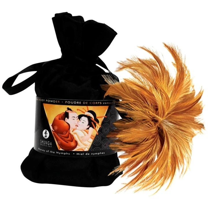 Zestaw do masażu intymnego Shunga Sweet Kisses – 6 luksusowych produktów z piórkiem