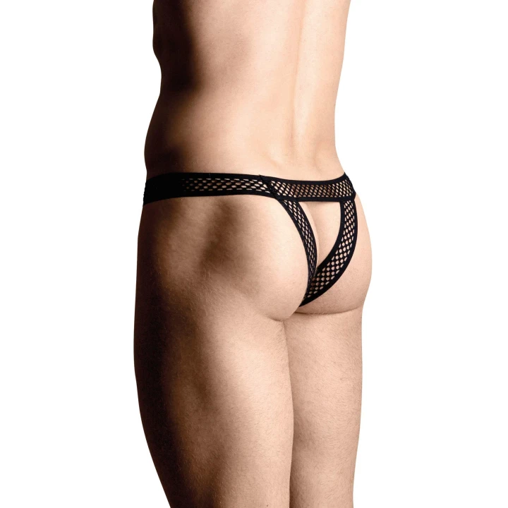 Słomiane slipy męskie SOFTLINE COLLECTION - czarne, elastyczne, przewiewne S/M