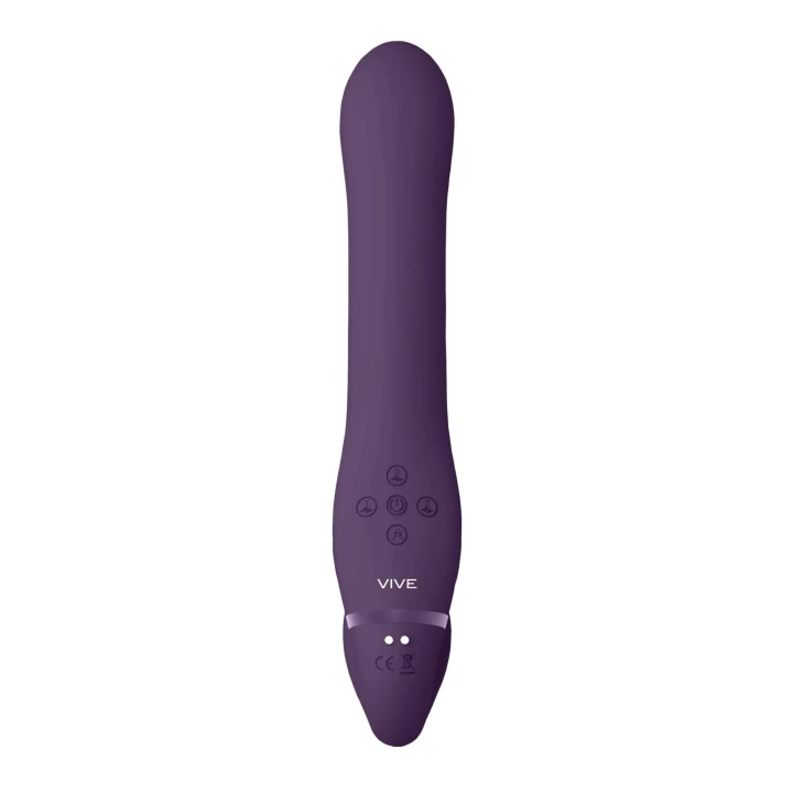 Strapon G-spot VIVE z 3 silnikami, 10 trybami, wodoodporny, silikonowy