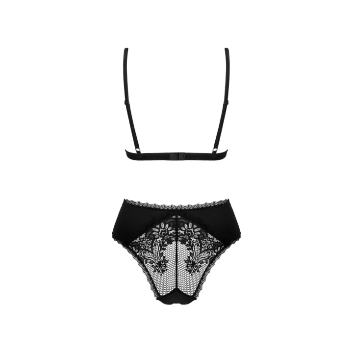 Body erotyczne OBSESSIVE XL/2XL – koronkowe, regulowane ramiączka, czarne