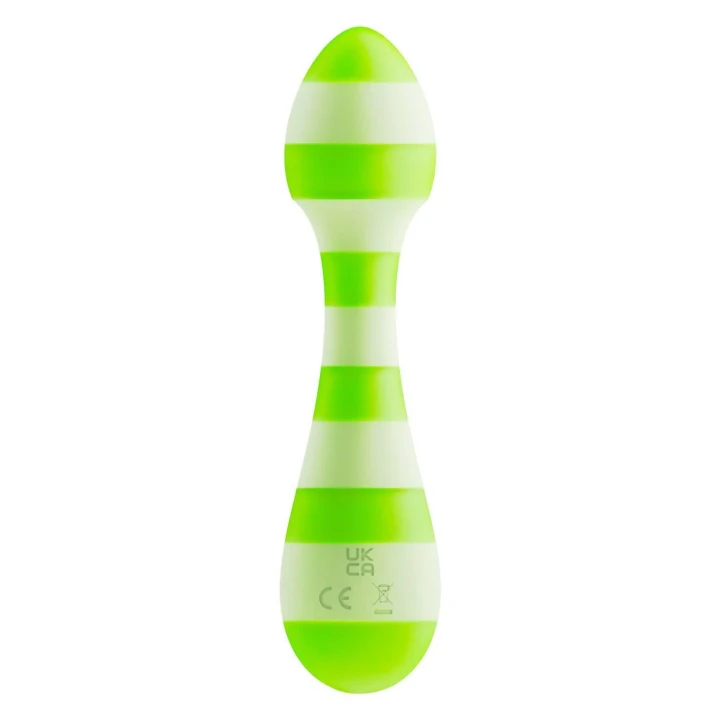 Masażer Wand, Glitz Green Girl, silikonowy, 3 prędkości, 7 rytmów, wodoodporny