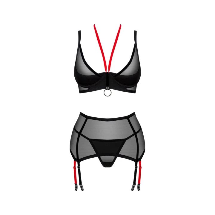 Bielizna sensualna Glandez OBSESSIVE, M/L, regulowane ramiączka, elastyczny materiał