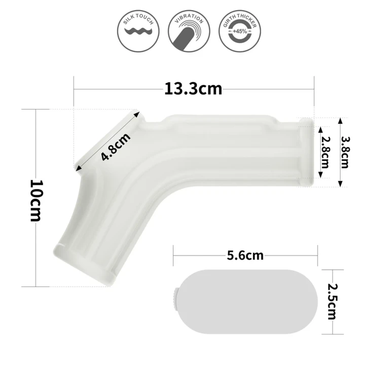 Pierścień wibracyjny Rycerza TPE z mankietem na mosznę, wymiar wewnętrzny 2,8 cm