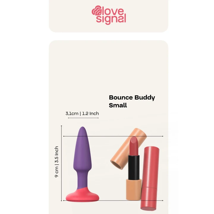 Korek analny Dreamtoys Love Signal – silikonowy, 9 cm, wodoodporny IPX8