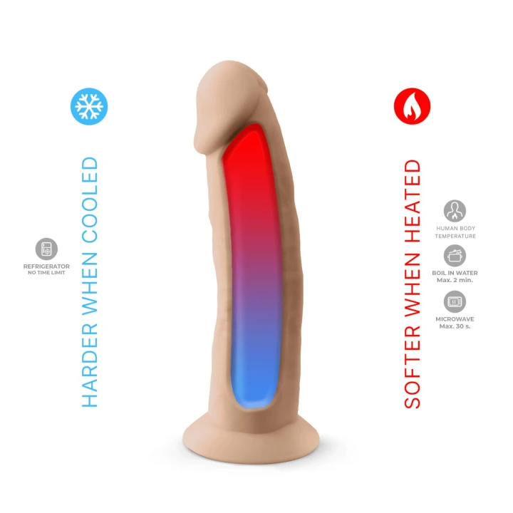 Dildo S.D Model 2, silikonowy, długość 19 cm, średnica 4,6 cm, przyssawka