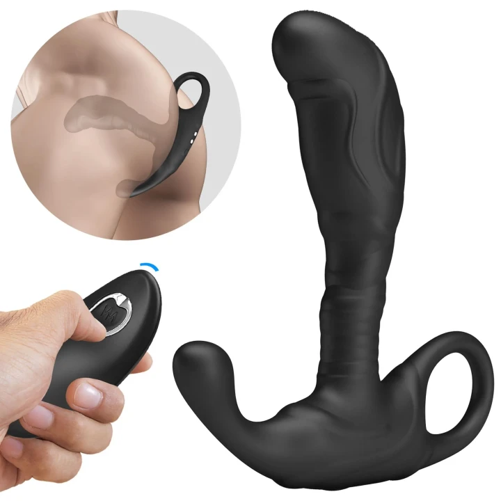 Masażer prostaty zdalnie sterowany Mr. Play, silikonowy, 12 trybów wibracji, elastyczny