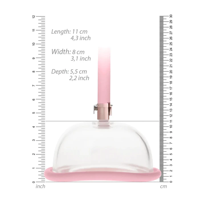 Pompka próżniowa do stref erogennych, ładowana, z regulowanym podciśnieniem