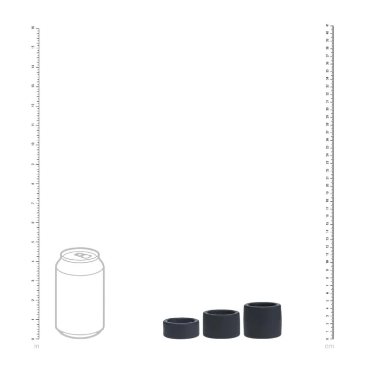 Rozciągacz moszny LEVELZ - Silikonowy, poziom 1, 4,6 cm, 3 rozmiary S/M/L, czarny