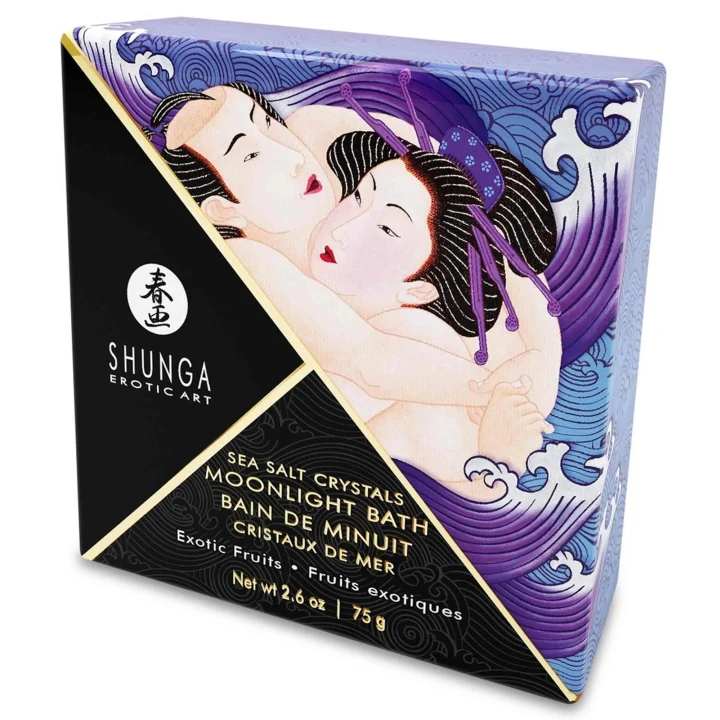 Sól do kąpieli – Shunga Moonlight Bath, Musujące Kryształki z Morza Martwego, 75 g