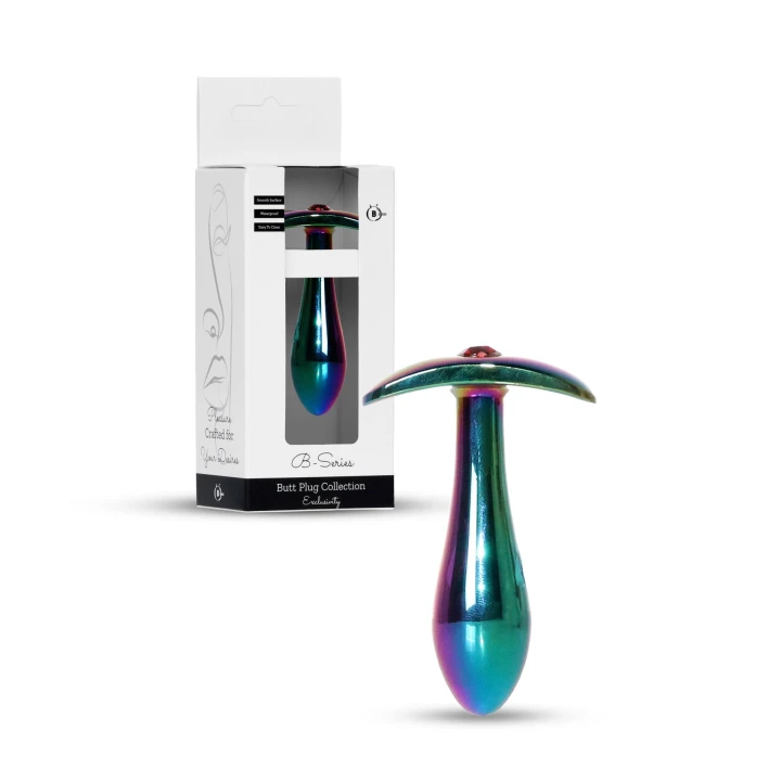 Zatyczka analna Plug-Jewellery, średnica 2 cm, stal nierdzewna, z diamentem