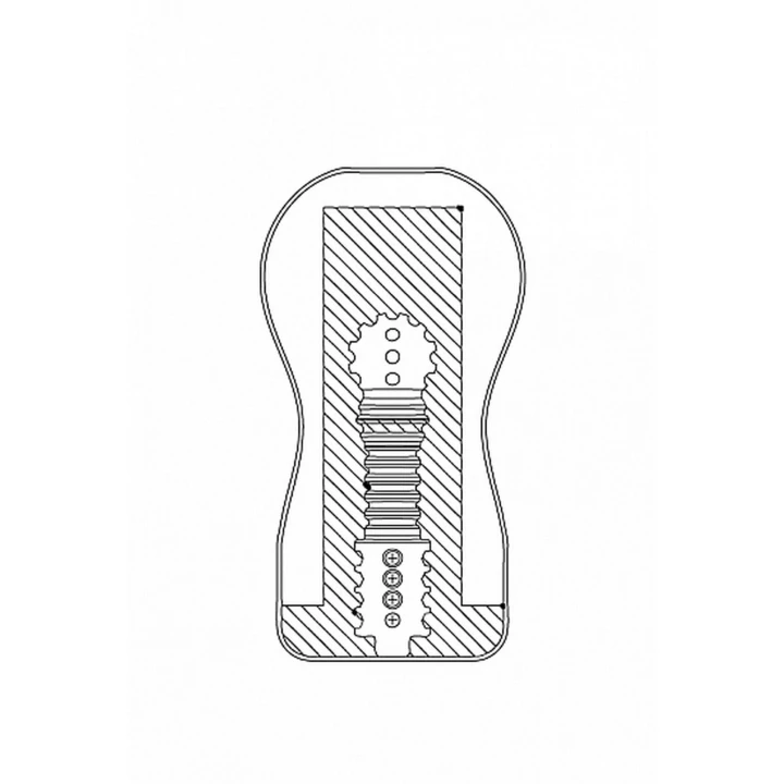 Masturbator - Dark Easy Rider, super miękki tunel, wodoodporny, łatwy w użyciu