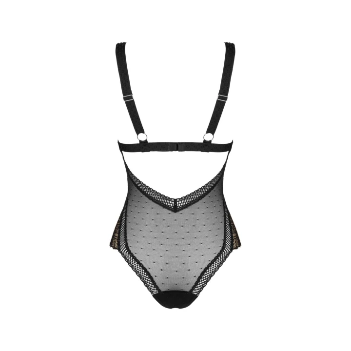 Body erotyczne Estiqua OBSESSIVE XS/S, regulowane ramiączka, koronkowy materiał, elastyczne