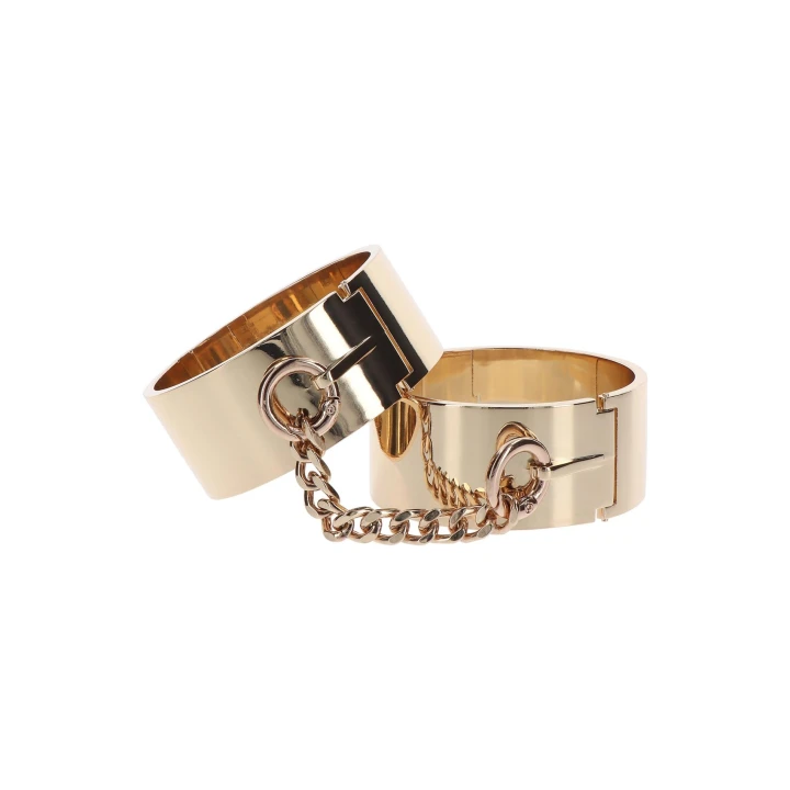 Mankiety na nadgarstki TABOOM Dona, metal bez niklu, różowe złoto, 6,2 cm